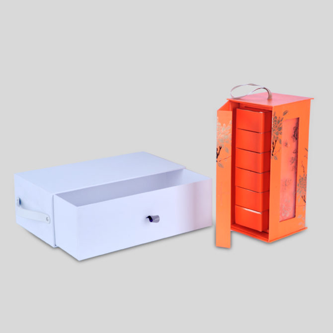 Drawer box packaging for premium perfume gift sets