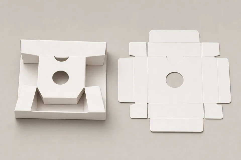 Paper inserts custom packaging example
