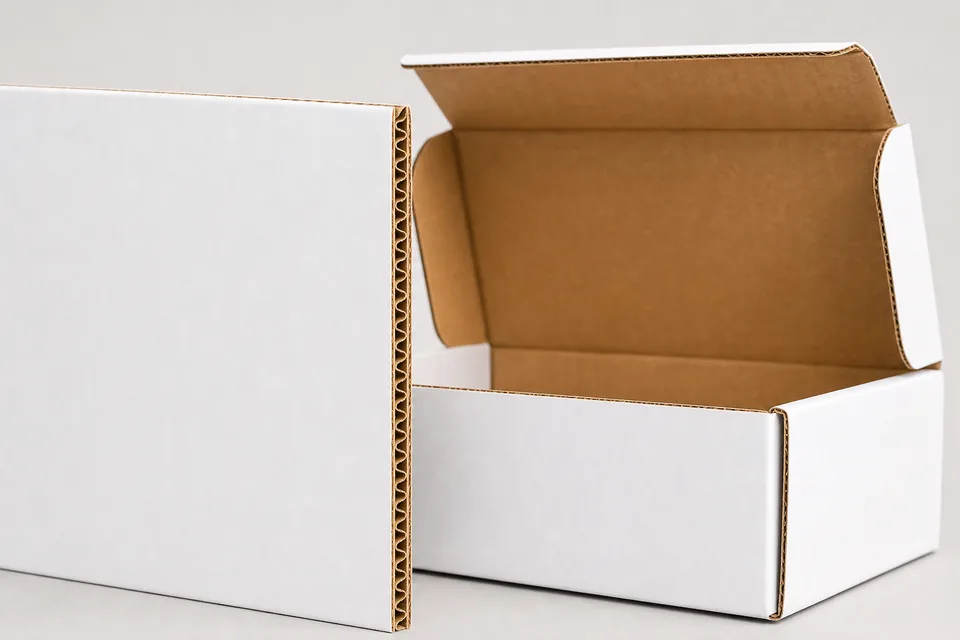 E-flute corrugated board custom packaging example