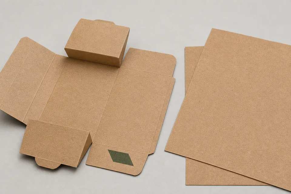 FSC certified kraft paper used for custom packaging