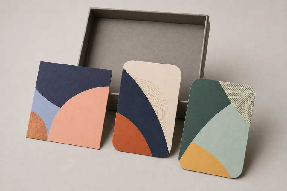 Printed cards custom packaging example