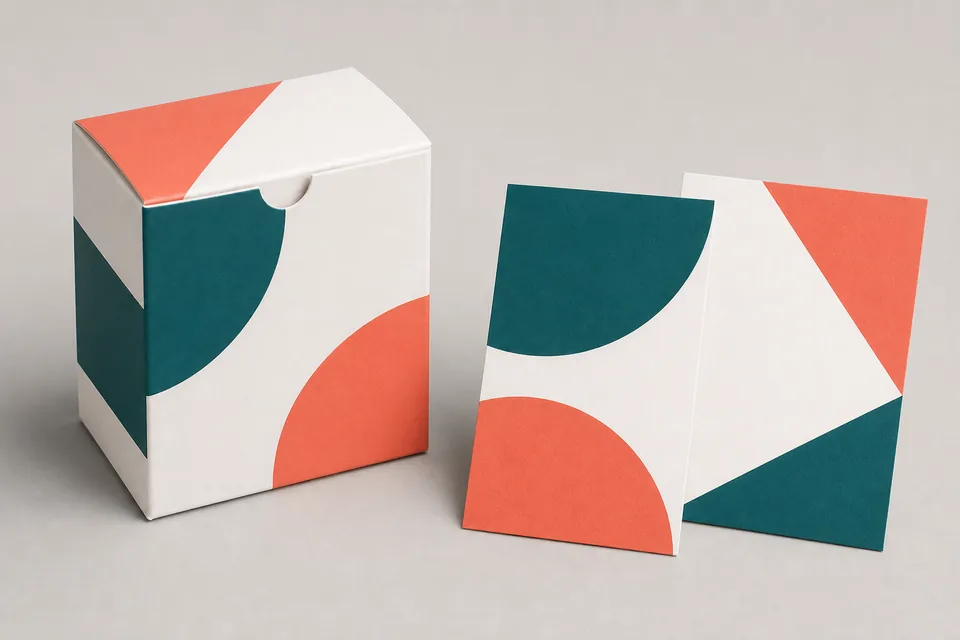 Two-color artwork custom packaging example