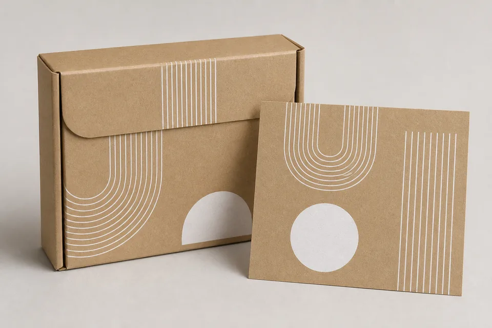 White ink options custom packaging example